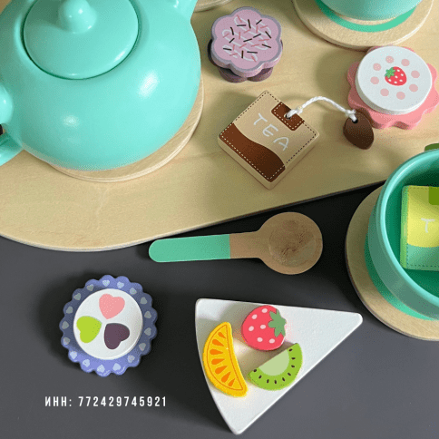 Детский игрушечный чайный набор с десертами и аксессуарами «Волшебный Чайный Сервиз» фото 3